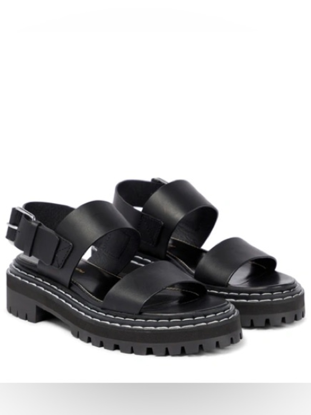 Proenza Schouler Calfskin Sporty Slingback Sandals